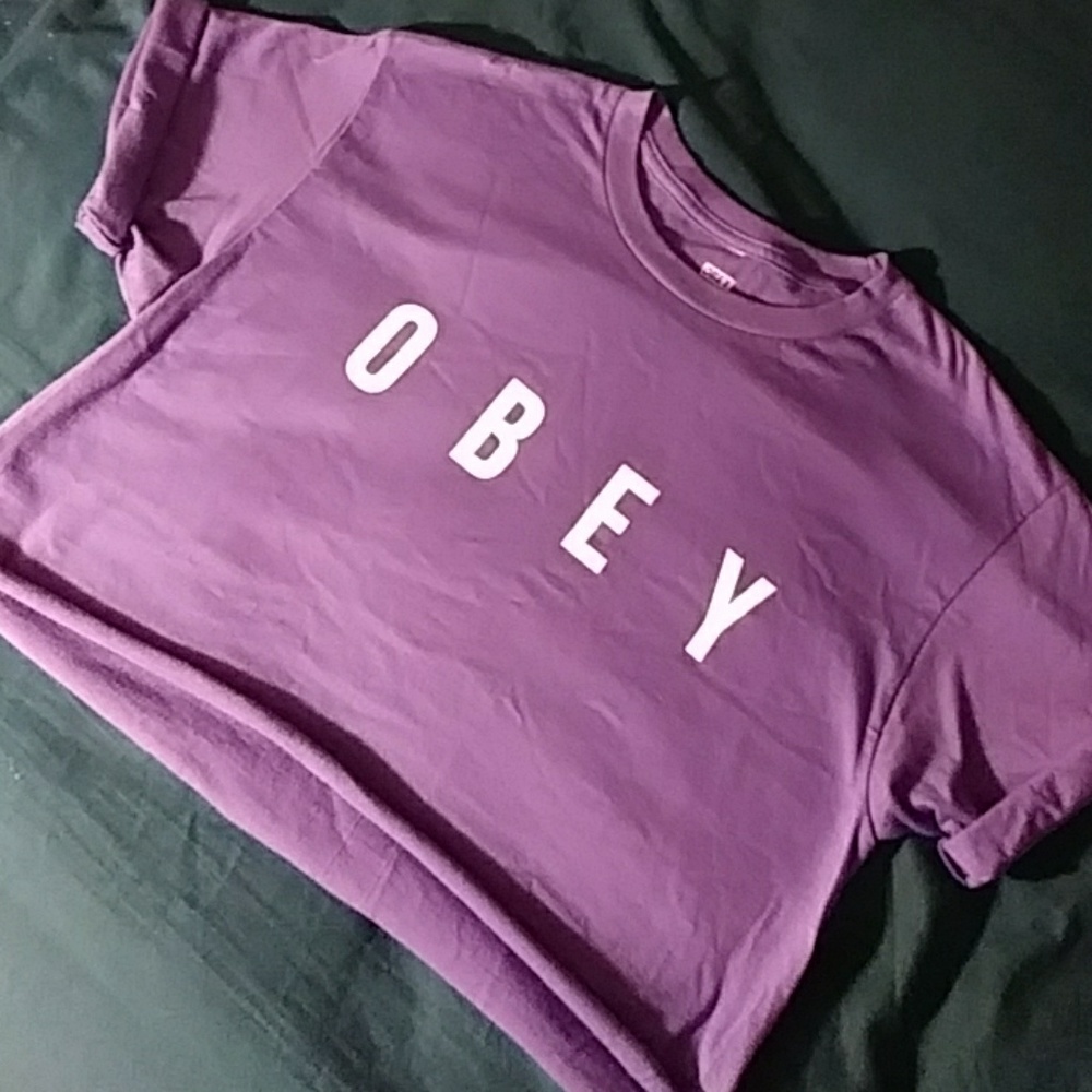 💥 SOLD 💥 Obey Cropped T-shirt